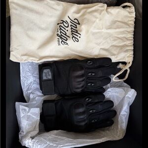 Black Motorcycle Gloves